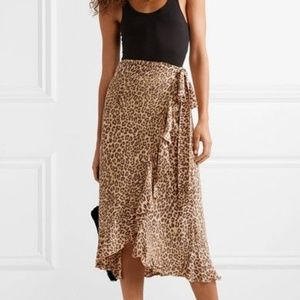 Faithfull the Brand Celeste ruffled wrap skirt - M